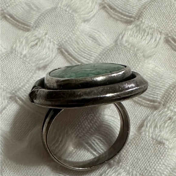 1980’s Vintage Sterling Silver Turquoise Ring - Picture 3 of 4